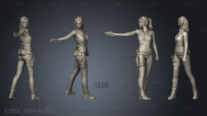 creator Claire Redfield stl model for CNC