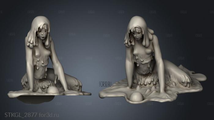 Cruel Marshes Slime Heroine Regenerating stl model for CNC