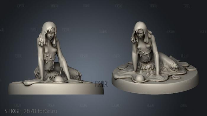 Cruel Marshes Slime Heroine Regenerating stl model for CNC