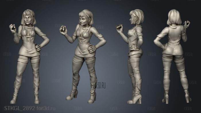 Cyberpunk UNDERCOVER ESCORT SPY JENNYLYN HARPER stl model for CNC