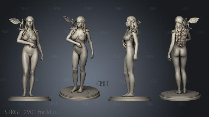 Daenerys stl model for CNC