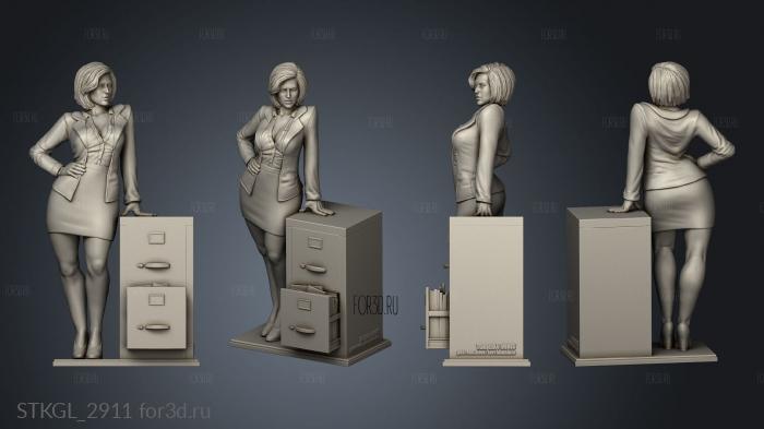 Dana Scully outfit stl model for CNC