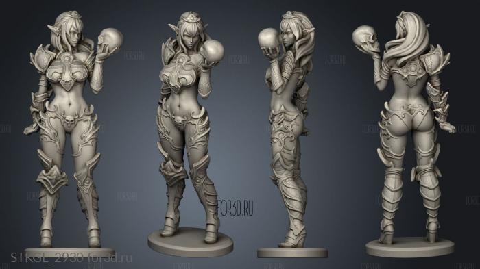 Dark Queen Syx stl model for CNC