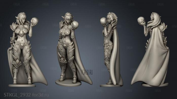 Dark Queen Syx Cape stl model for CNC