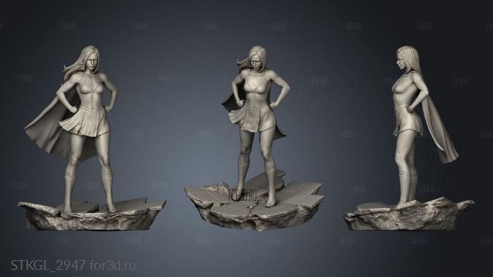 DC Girl Classic stl model for CNC