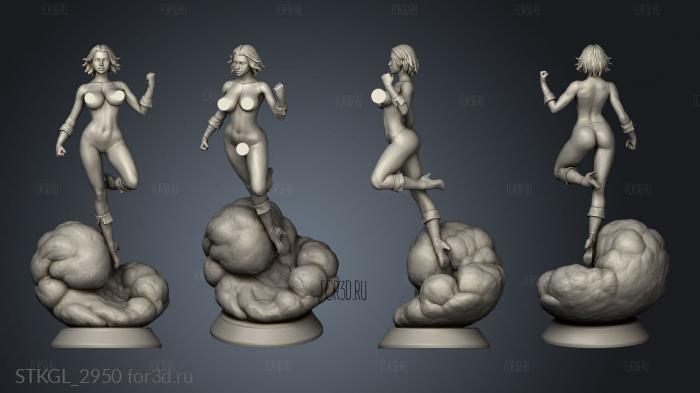 DC Power Girl NSFW Gnsfw stl model for CNC