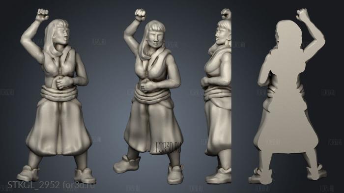 Dead Adventurers Female Dress stl model for CNC