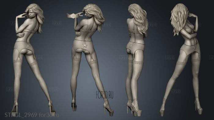 Diana Prince Wonder Woman Megha stl model for CNC