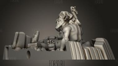 Башня из игральных костей 3d stl модель для ЧПУ