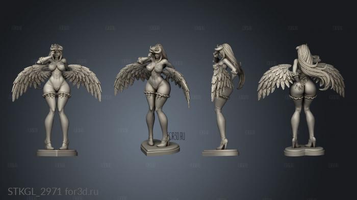 Albedo and Futa long hair stl model for CNC