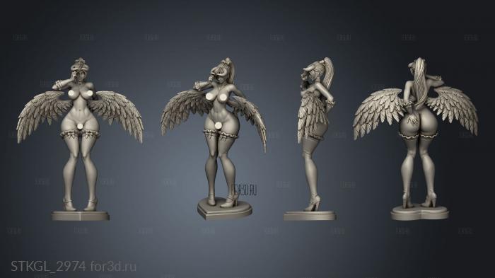 Albedo and Futa nsfw ponytail stl model for CNC