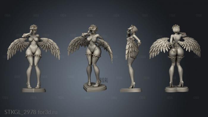 Albedo and Futa short hair stl model for CNC