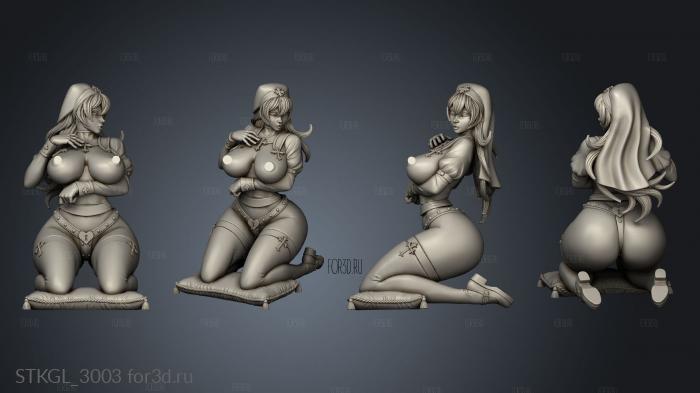 Nun cross chastity belt nsfw stl model for CNC