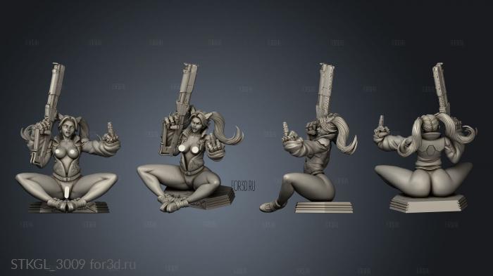 Rebecca Edgerunners angry sitting nsfw 3d stl модель для ЧПУ