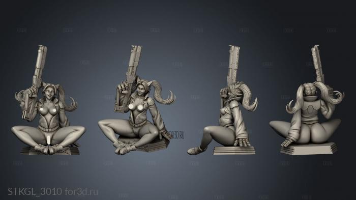 Rebecca Edgerunners smiling sitting nsfw stl model for CNC