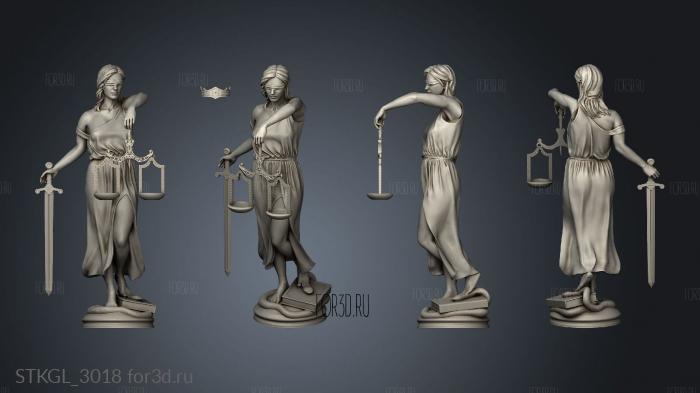 Diosa de la Justicia Themis Judiciaria Deusa da Justi Зa stl model for CNC