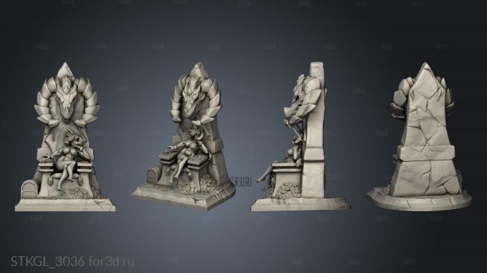 Dragon Lady Hero Thrones Black stl model for CNC