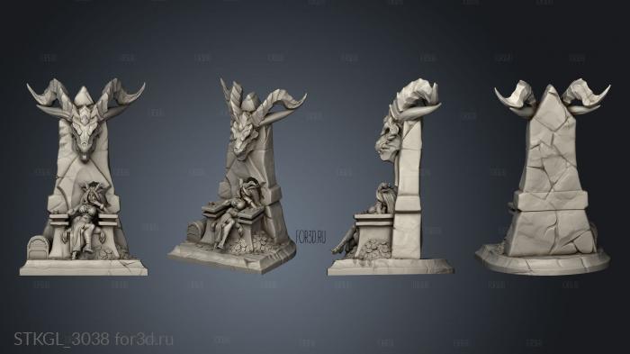 Dragon Lady Hero Thrones Golda stl model for CNC