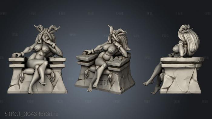 Dragon Lady Hero Tier Short Thrones Black Throne stl model for CNC