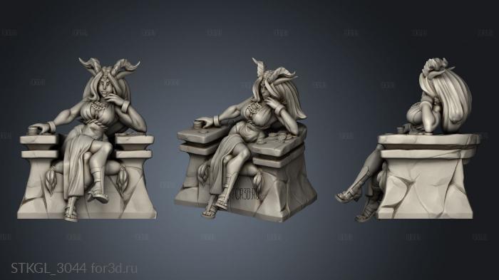 Dragon Lady Hero Tier Short Thrones Throne stl model for CNC