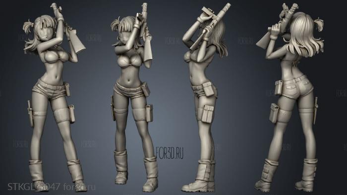 dragon ball BULMA stl model for CNC