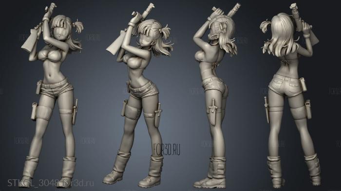 dragon ball BULMA stl model for CNC