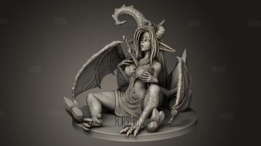 Драконица Эйра 3d stl модель для ЧПУ