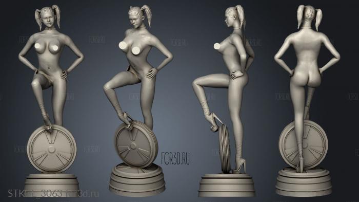 Duke Nukem Forever Casino Girl Statue DNF stl model for CNC