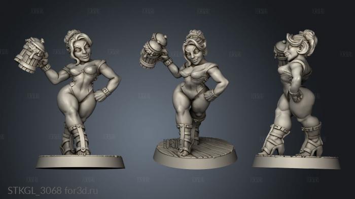 Dwarven Oathbreakers Fraia skimpy 3d stl модель для ЧПУ