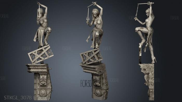 ЭЛЕКТРА и Сорвиголова 3d stl модель для ЧПУ