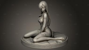 Элизабет Секси ЭЛИЗ В РОЗОВОМ ФАРТУКЕ 3d stl модель для ЧПУ