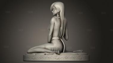 Элизабет Секси ЭЛИЗ В РОЗОВОМ ФАРТУКЕ 3d stl модель для ЧПУ