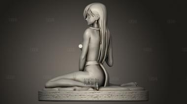 Элизабет Секси ЭЛИЗ В РОЗОВОМ ФАРТУКЕ 3d stl модель для ЧПУ