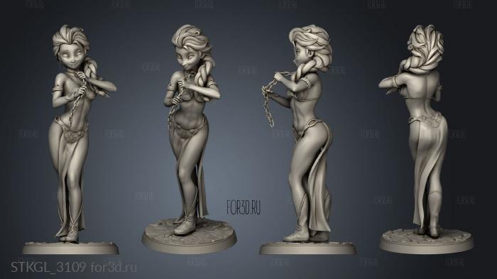 Elsa standing 3d stl модель для ЧПУ