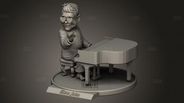 Элтон Джон 3d stl модель для ЧПУ
