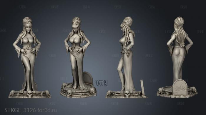 Elvira 3d stl модель для ЧПУ