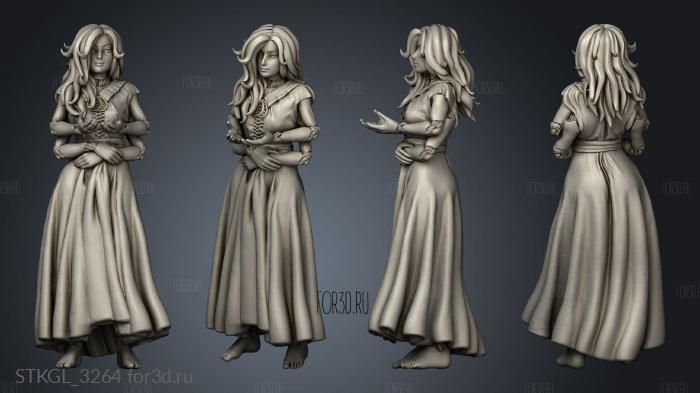 Fey Guide Spirit Guide Dress stl model for CNC