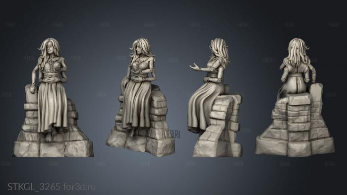 Fey Guide Spirit Guide Dress stl model for CNC