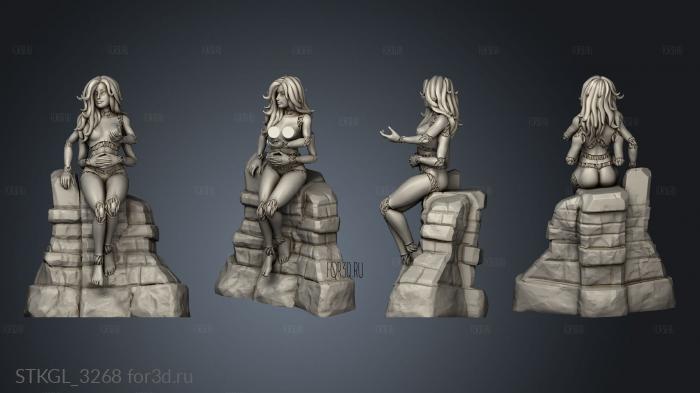 Fey Guide Spirit Guide Pin Up stl model for CNC