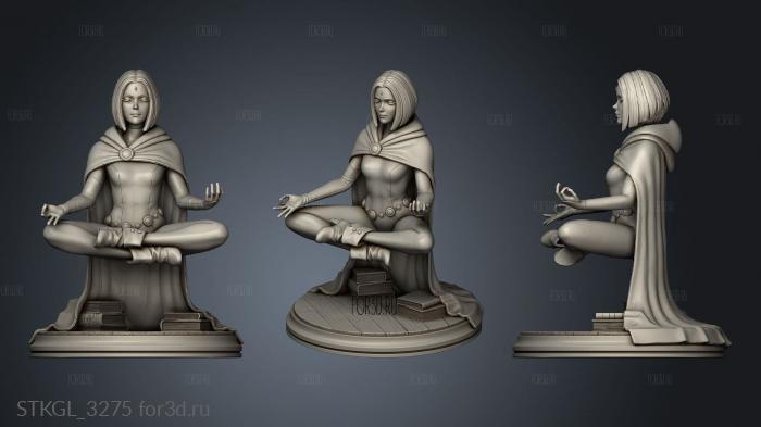 Filipe de Andrade Meditating Raven stl model for CNC