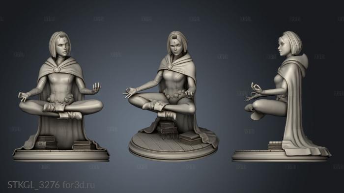 Filipe de Andrade Meditating Raven Bangs stl model for CNC