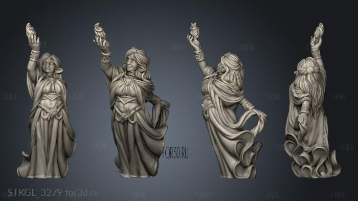 FIRBOLG MAGE stl model for CNC