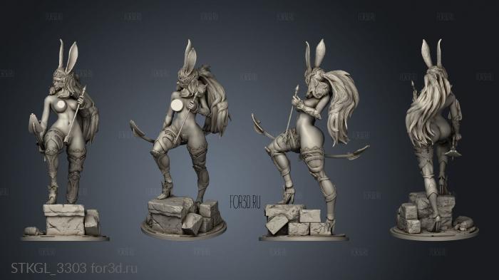 Fran Fantasy NSFW stl model for CNC