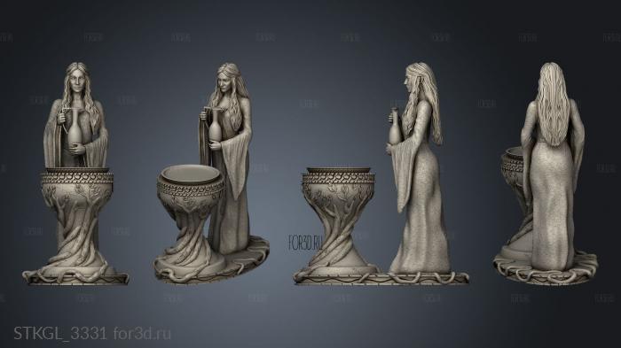 Galadriel CA classic stl model for CNC