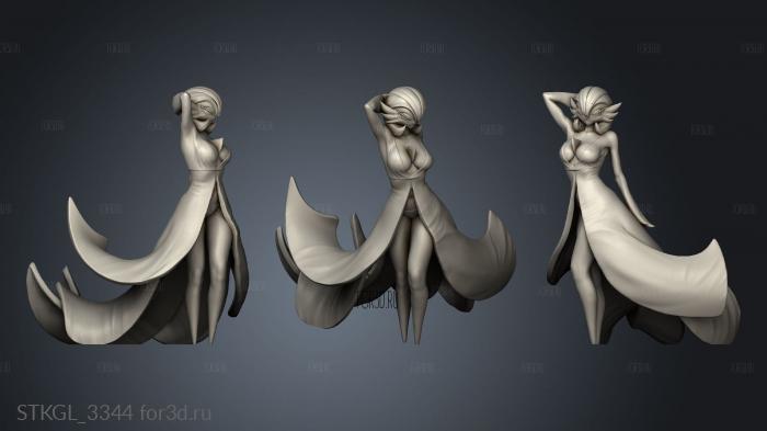 Gardevoir Sexy dress stl model for CNC