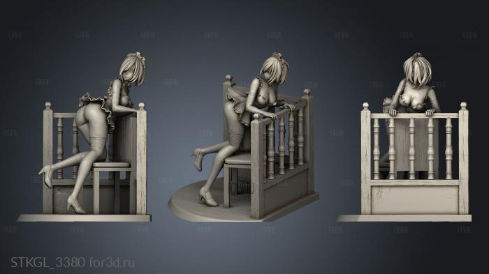 GIRL 002 stl model for CNC