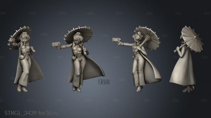 Gridwars Age Cyberpunk Kimiko stl model for CNC