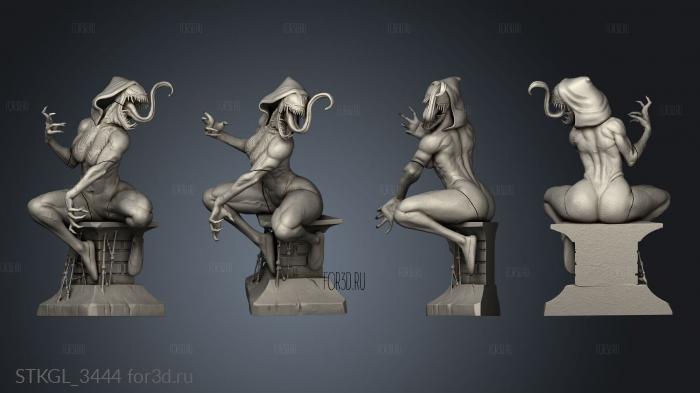 Gwenom Statue stl model for CNC