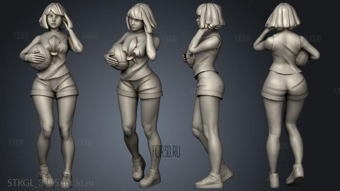 Gym Suit Figurines nun gymsuit stl model for CNC