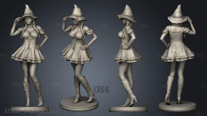 Halloween Girl HG stl model for CNC